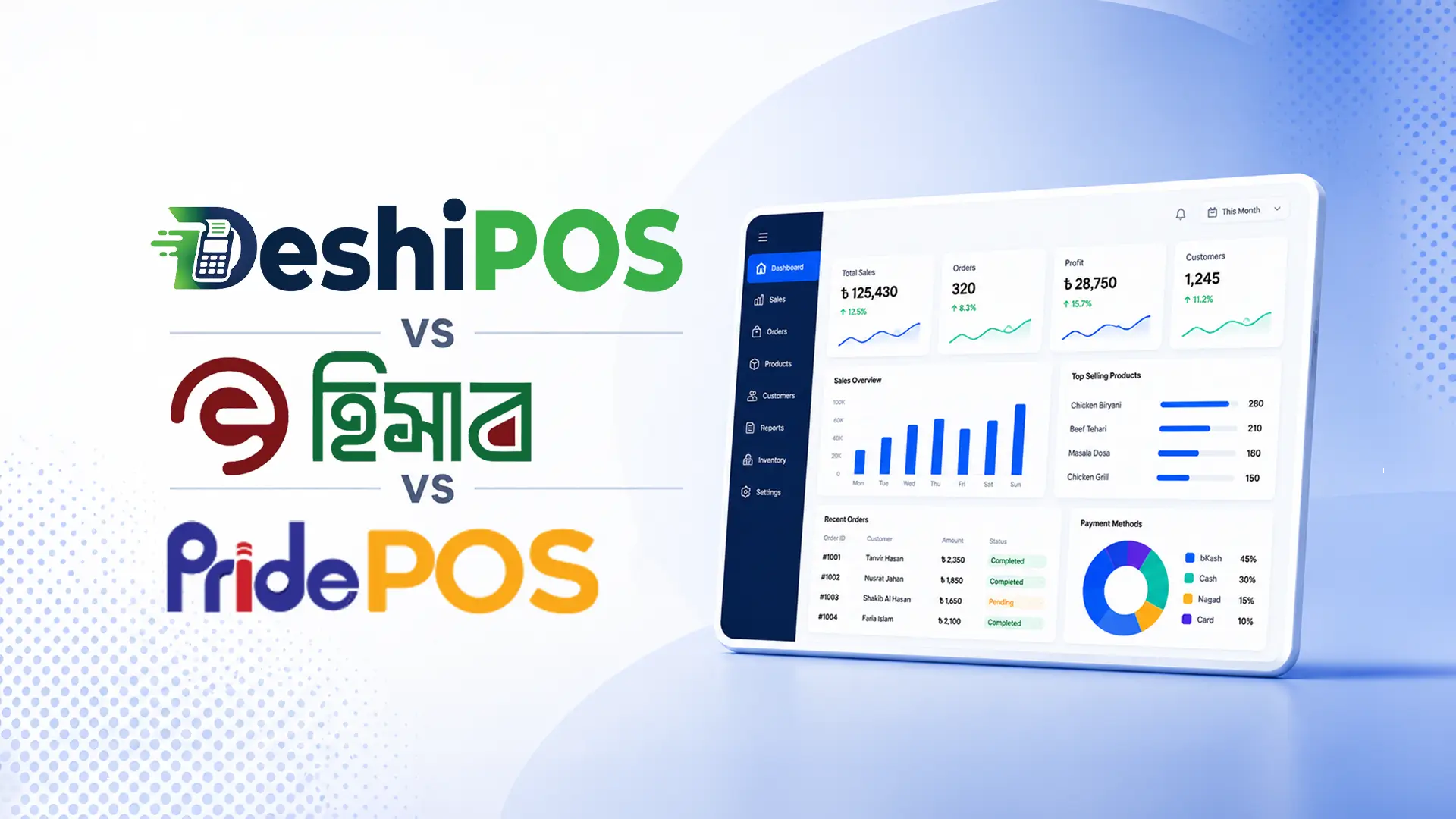 DeshiPOS vs Ehishab vs PridePOS: Best POS Software in Bangladesh (2026)